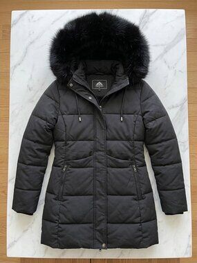 Women's Quilted Puffer Down Coat Long Waterproof Winter Jacket
